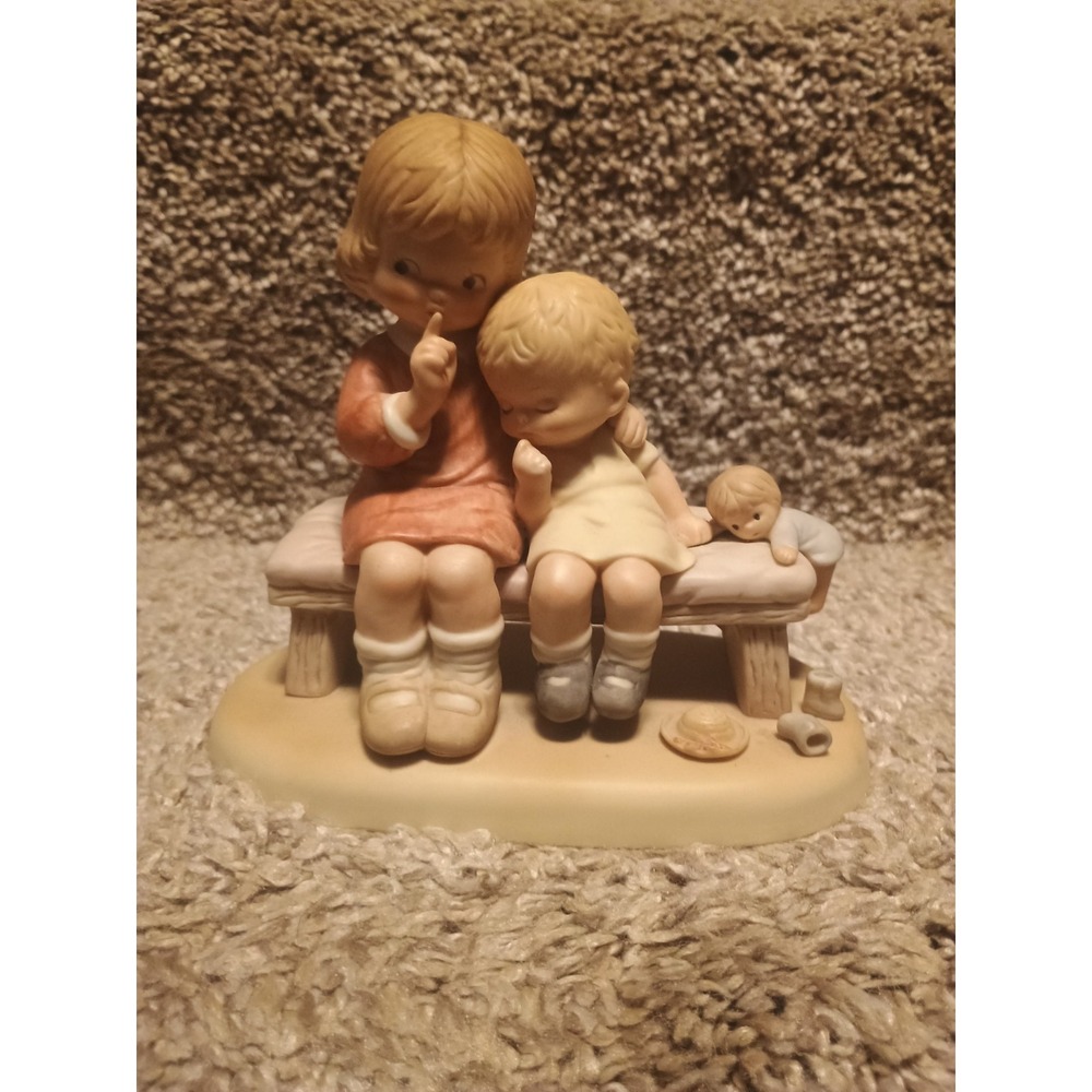 Enesco Memories of Yesterday HUSH! 1145531987 Lucie Attwell Porcelain Figurine